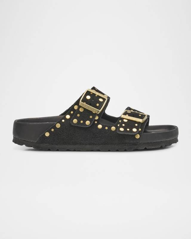 Arizona Exquisite Rivets Suede Sandals